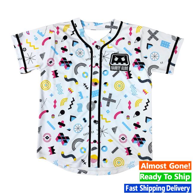 Barely Alive 413 White Baseball Jersey