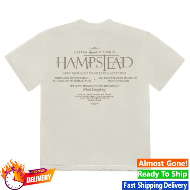 Official Ariana Grande Merch Hampstead Photo T Shirt