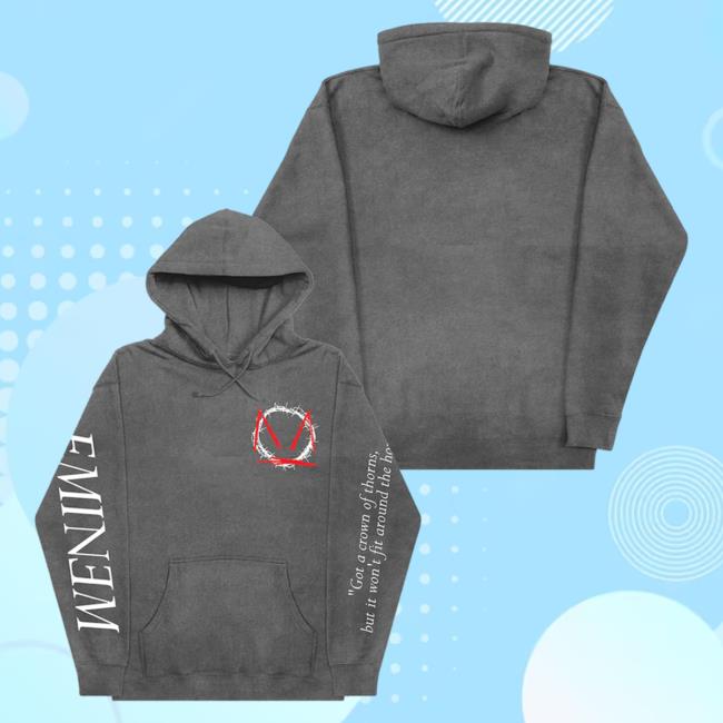 Official Eminem Slim Shady Clothing Shop Store Slim Shady Mtbmb Music To Be Murdered By Lyric Hooded Sweatshirt SlimShady Merch