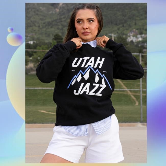 Utah Jazz Mountain Mens Sweatshirt - Black – Utah Jazz Team Store Merch