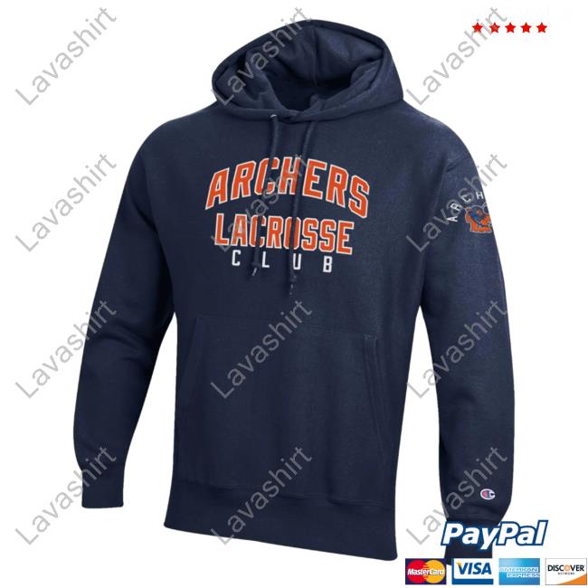 Official Premier Lacrosse League Shop Champion Archers Lacrosse Throwback Reverse Weave Sweatshirts Marine Navy