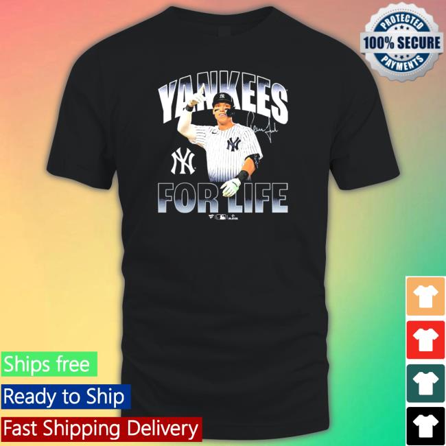 Aaron Judge New York Yankees For Life Signature Tee Shirt