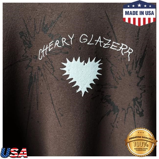 Official Hello Merch Cherry Glazerr Spikey Heart Brown Sweater HelloMerch