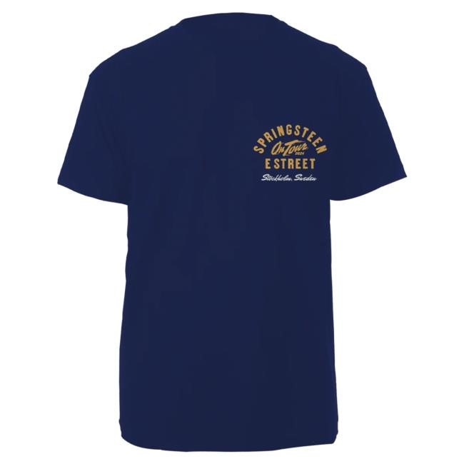 Officia Bruce Springsteen Merch Store Springsteen & The E-Street Band Stockholm 2024 Limited Edition Tour Tshirt