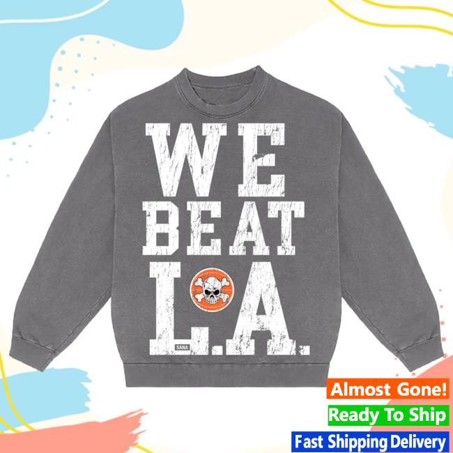 Official Sana Detroit Red Wings Sana Detroit Bad Boys We Beat L.A Pullover Sweatshirt - Vintage Black