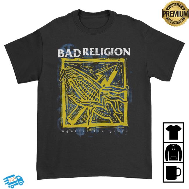 Official Kings Road Merch Store Bad Religion Against The Grain Popover Shirt (Black) BadReligion Kings Road Shop