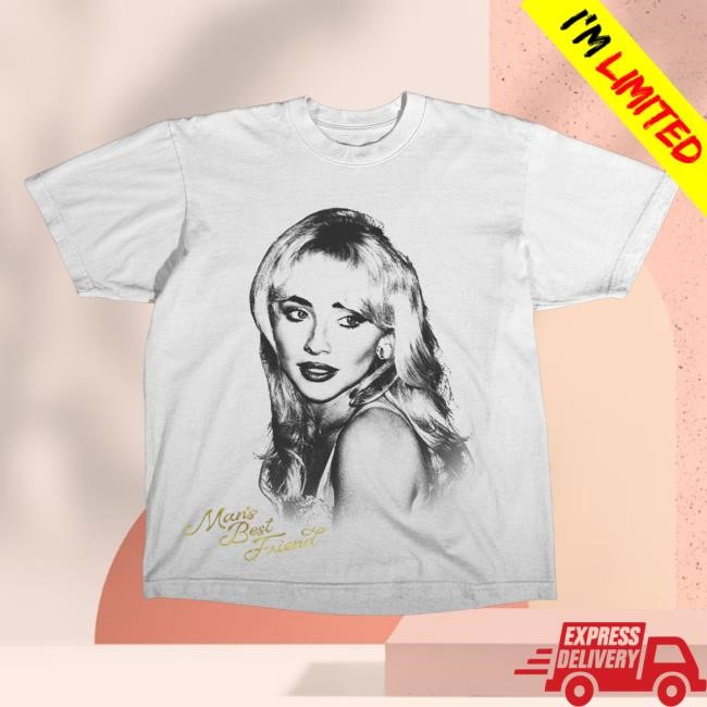 Official Sabrina Carpenter Shop Man's Best Friend Photo Tshirt SabrinaCarpenter