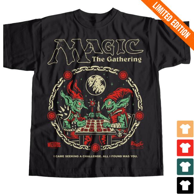 Wizard of Barge Merch The Challenge Classic T Shirt - Magic The Gathering Collection