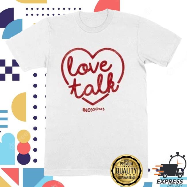 Official Blossoms Merch Store Love Talks S/s Shirt Blossoms Band
