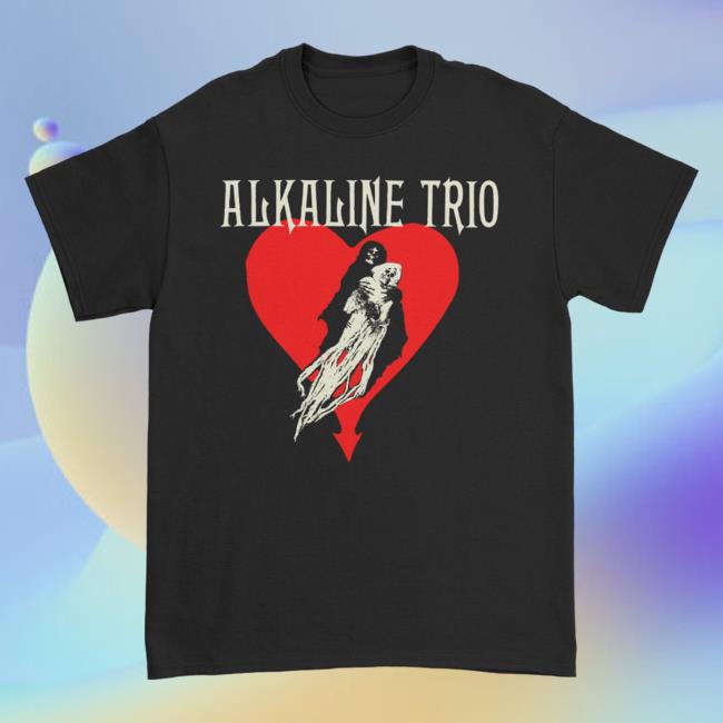 Official Alkaline Trio Merch Store Shop Alkaline Trio Heart Swept New Shirt (Black)