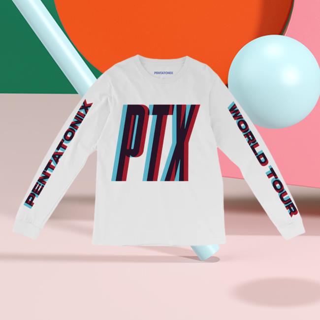 Pentatonix Ptx 3D White Longsleeve