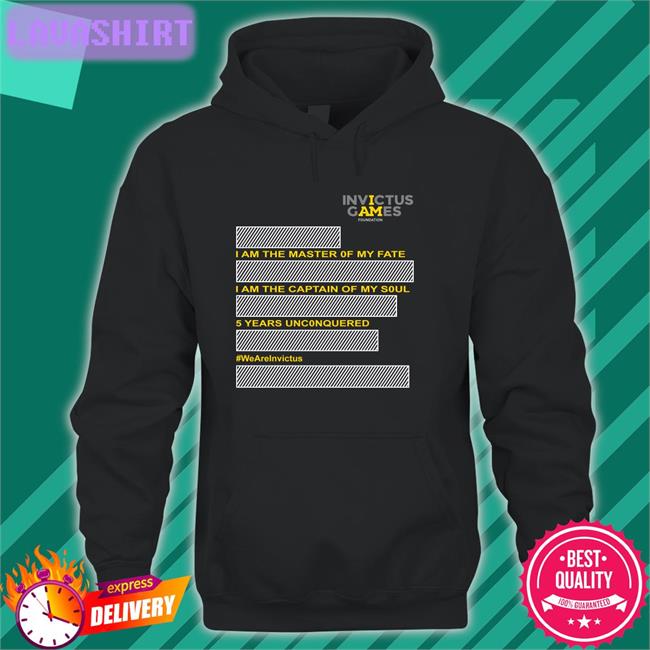 I Am The Master Of My Fate I Am The Captain Of My Soul 5 Years Unconquered Wearelnvictus Tee Invictus Games Foundation