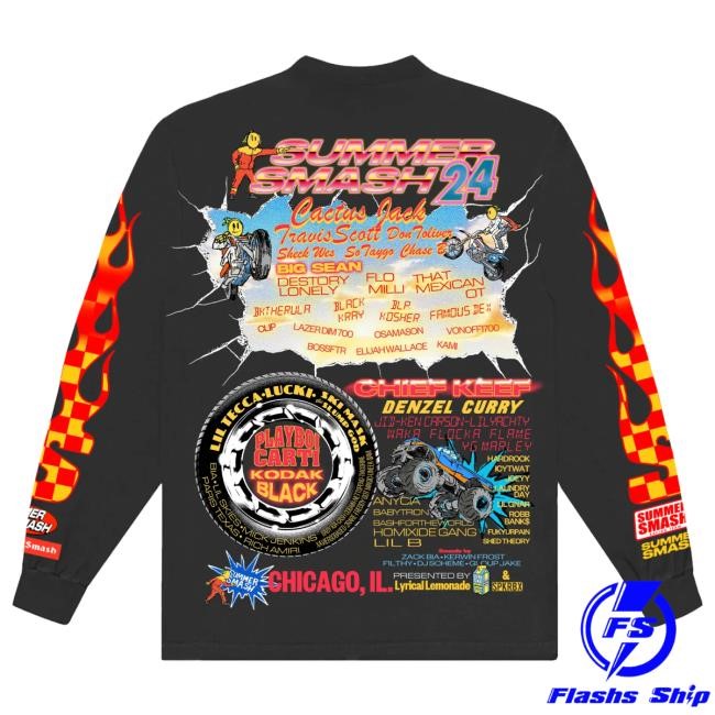Official The Summer Smash Racer Line up L/S T Shirt