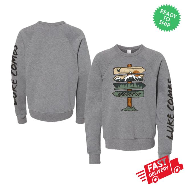 Luke Combs Store Growin' Up Youth Sweaters