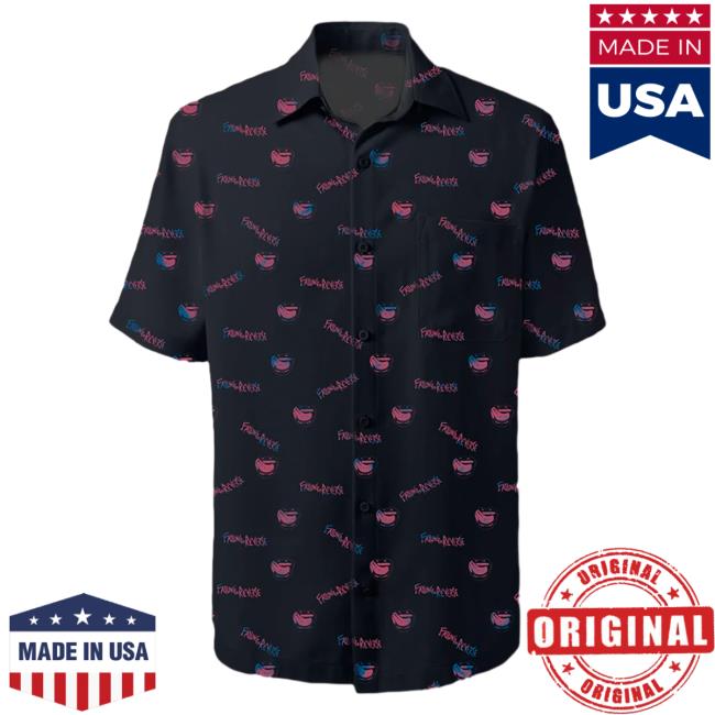 Official Falling In Reverse Merch Lips Button Up Tee FallingInReverse