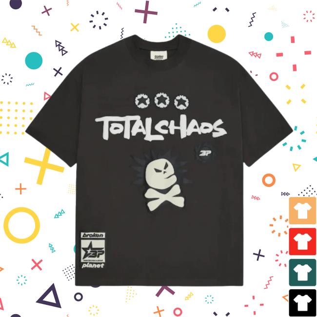 Official Kick Game Store Broken Planet Total Chaos Black New Shirt