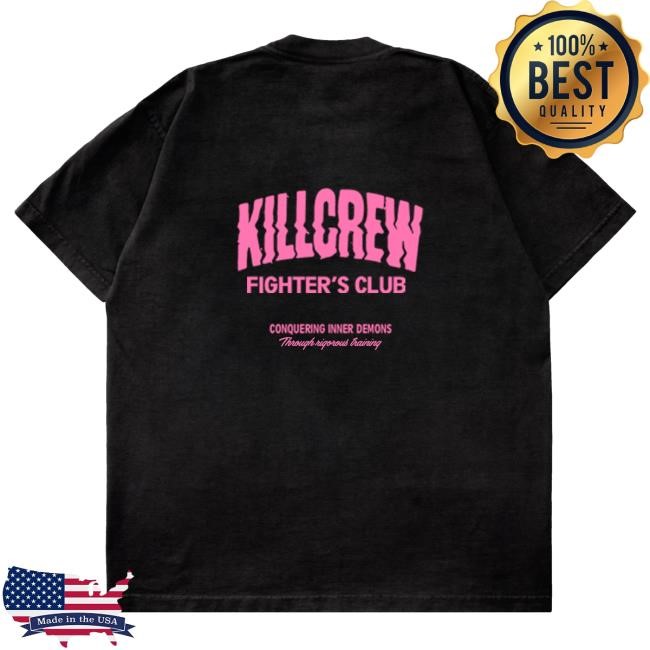 Official Kill Crew Apparel Clothing Oversized Rigorous Training Shirt New - Black / Pink KillCrew Shop