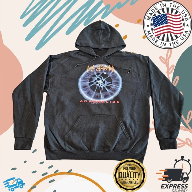 Official Def Leppard Adrenalize Hoodie - By N And M Essential
