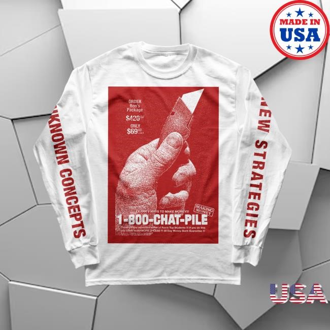 Chat Pile "1-800-CHAT-PILE" Long Sleeve Shirt The Flenser