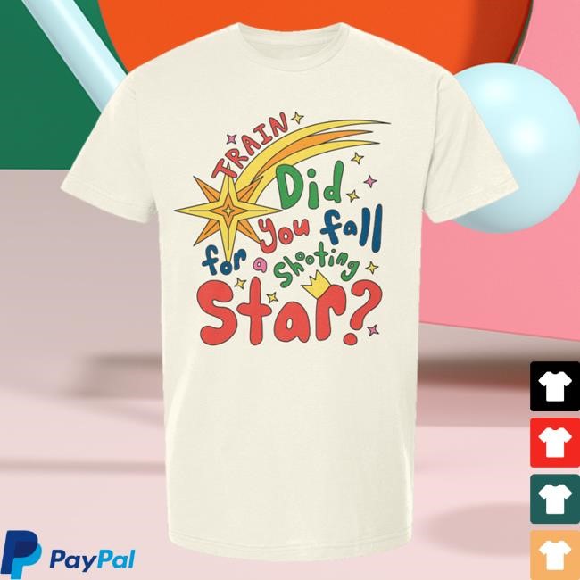 Train Official Merch | Shooting Star T Shirt | Train Clothing Apparel Savemesanfrancisco