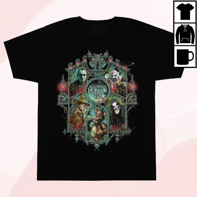 Official Halloween Horror Nights 2025 Key Art Adult Top Shirt