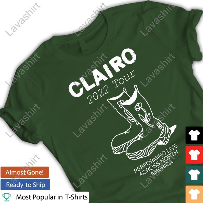 Official Clairo 2022 Tour Boots North American Tour Crewneck Sweatshirt