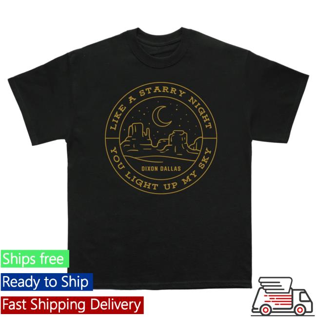 Official Dixon Dallas Merch Store Dixon Dallas Starry Night Tee Dixondallas Philipdefranco Shop
