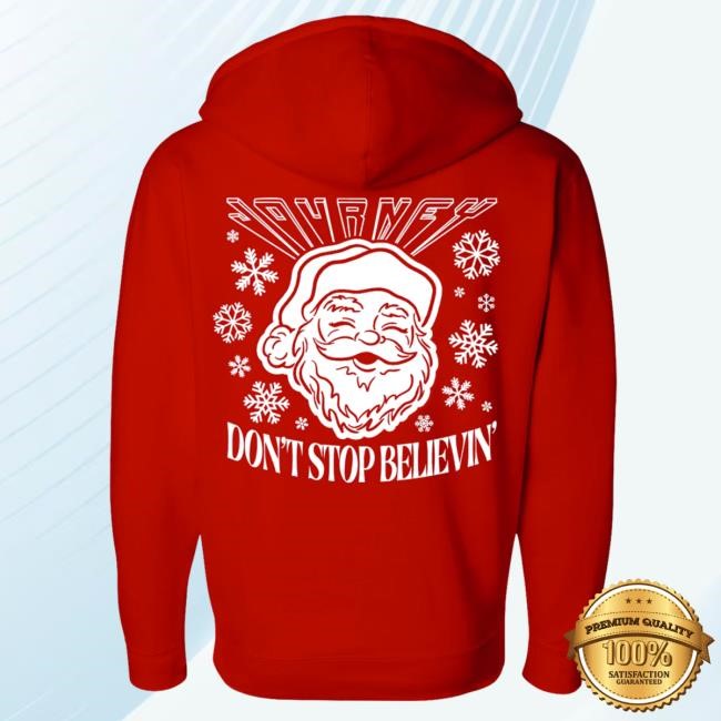 Journey Music | Official Store Don't Stop Believin' Santa Zip Hoodie