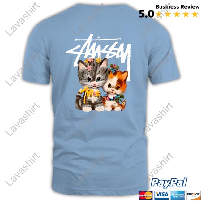 Stussy Kittens Tee Official Lee Know BTS Stussy Kittens Tee Shirt